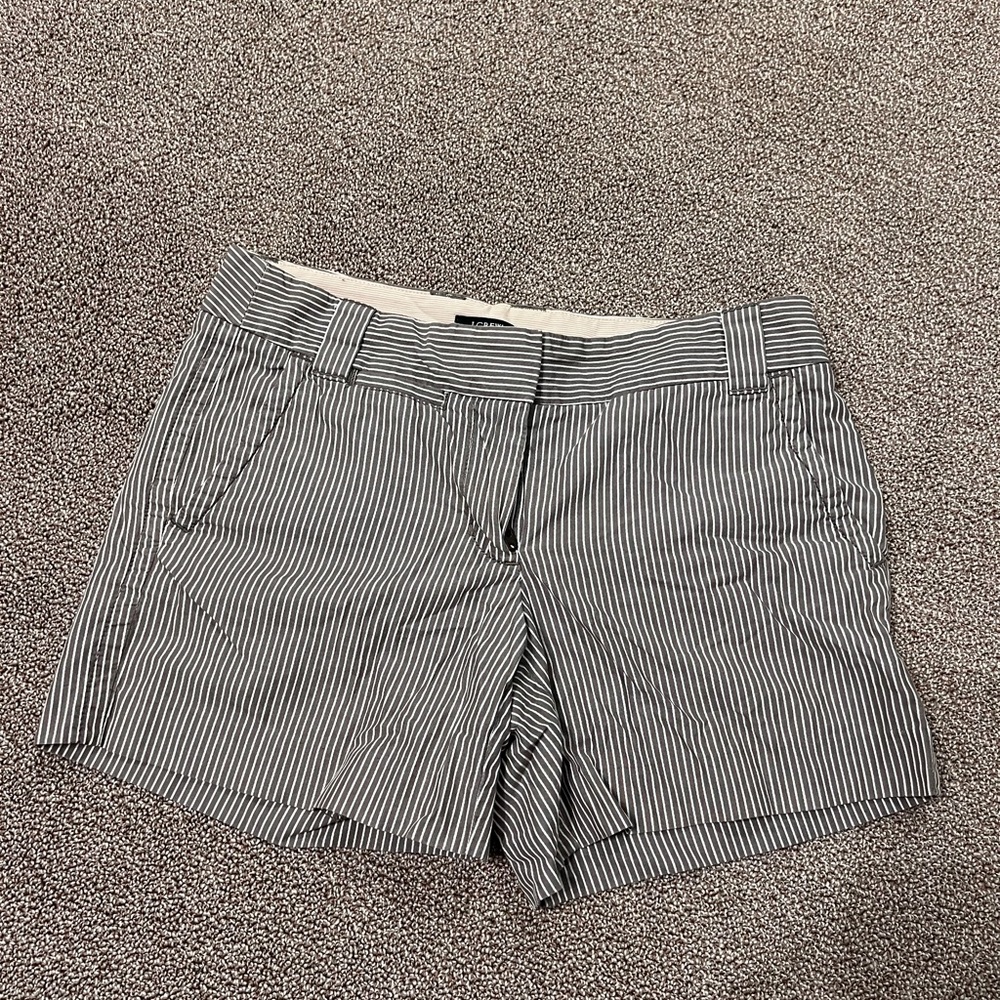 Striped Black and White Shorts